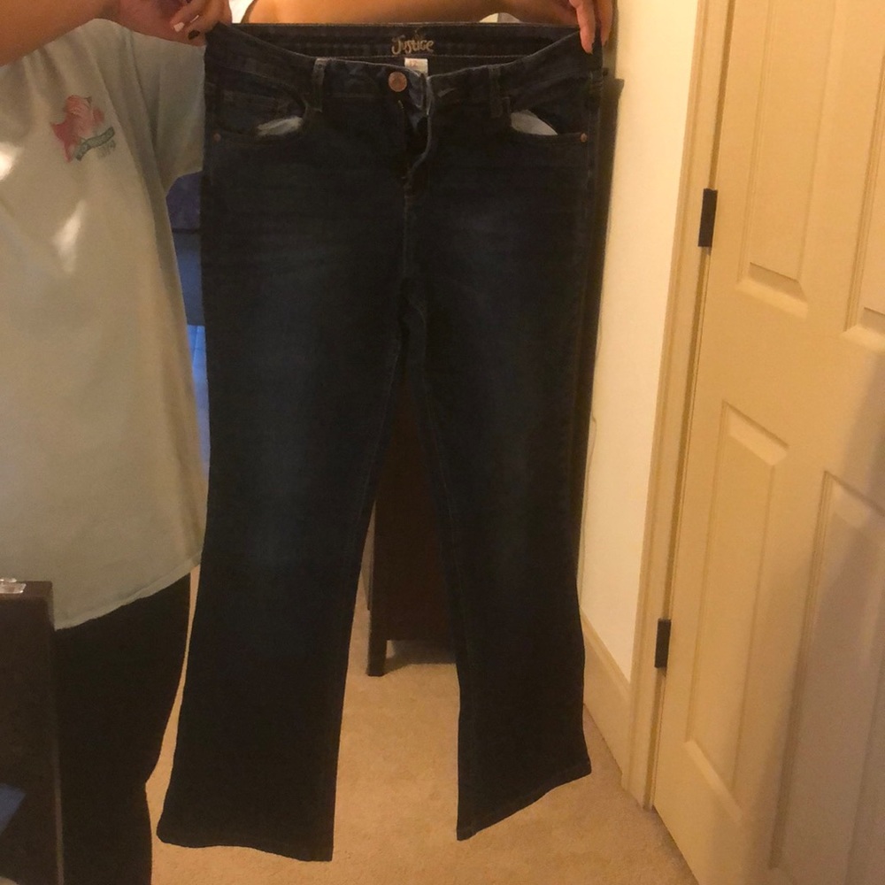 Justice bootcut blue jeans